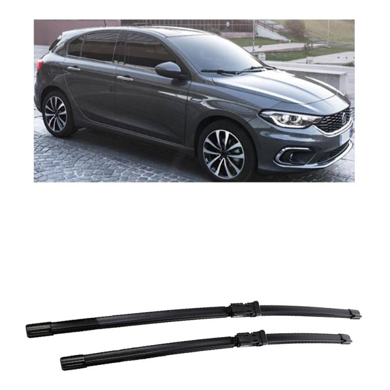 Scheibenwischer für FIAT Tipo 356 2015-2019 26"+16", Wischerblätter Ersatzwischblätter Wischerblatt Gummi Auto Frontscheibenwischerblatt von SXXTS