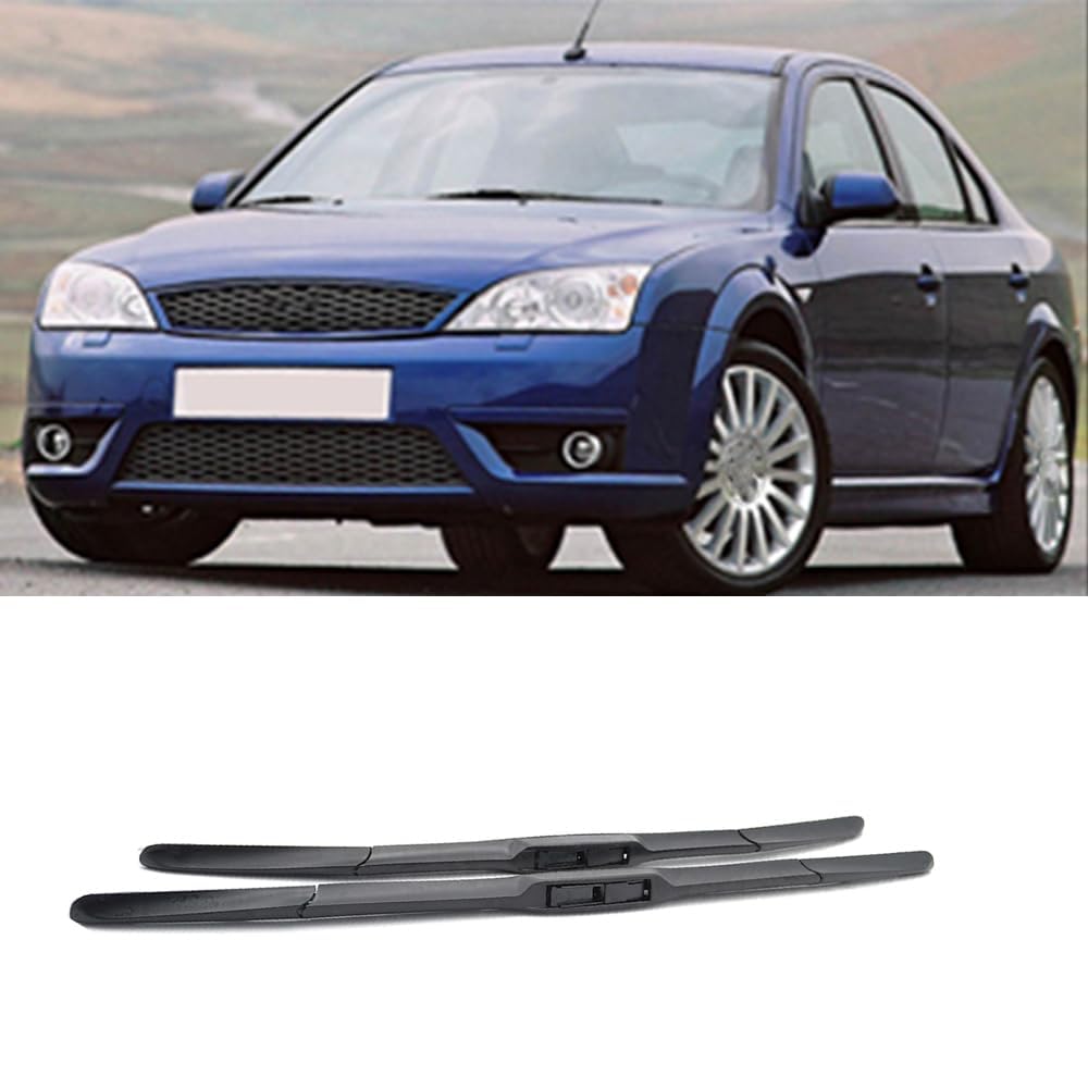 Scheibenwischer für Ford Mondeo MK3 2001-2007 22"+20", Wischerblätter Ersatzwischblätter Wischerblatt Gummi Auto Frontscheibenwischerblatt von SXXTS