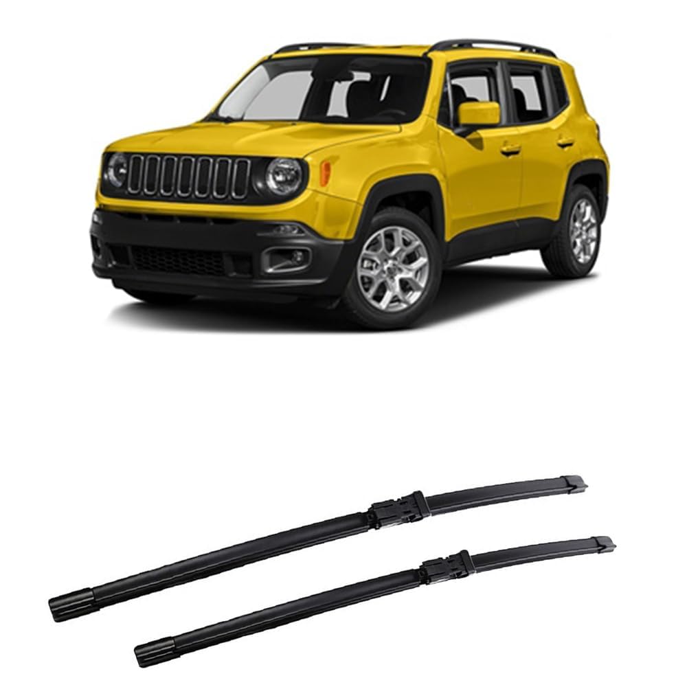 Scheibenwischer für Jeep Renegade BU 2014-2023 22"+20", Wischerblätter Ersatzwischblätter Wischerblatt Gummi Auto Frontscheibenwischerblatt von SXXTS