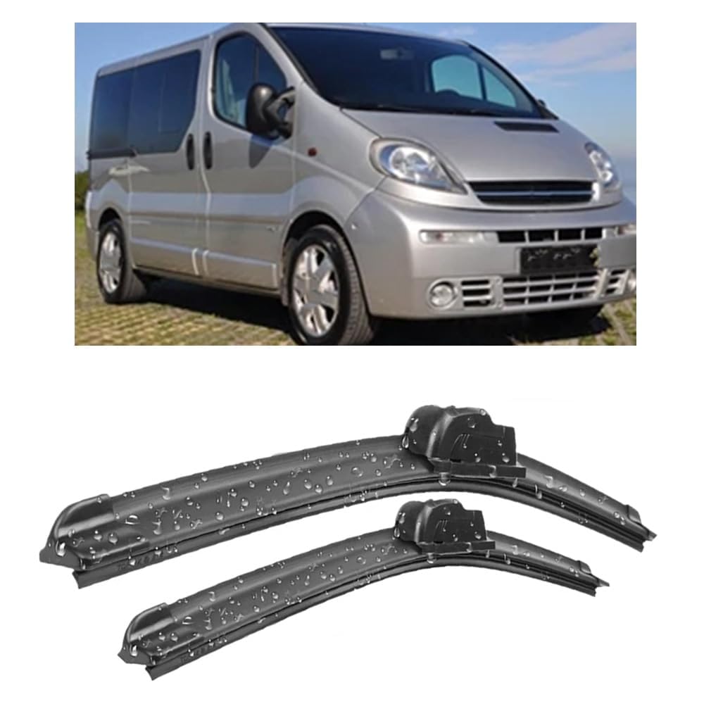 Scheibenwischer für Renault Trafic X83 2001-2014 24"+21", Wischerblätter Ersatzwischblätter Wischerblatt Gummi Auto Frontscheibenwischerblatt von SXXTS