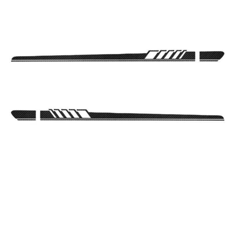 2 Pcs Car Door Side Racing Stripes Skirt Sticker Body Vinyl Decal, for Audi A7 Sportback S7 RS7 Accessories von SXYCXJB