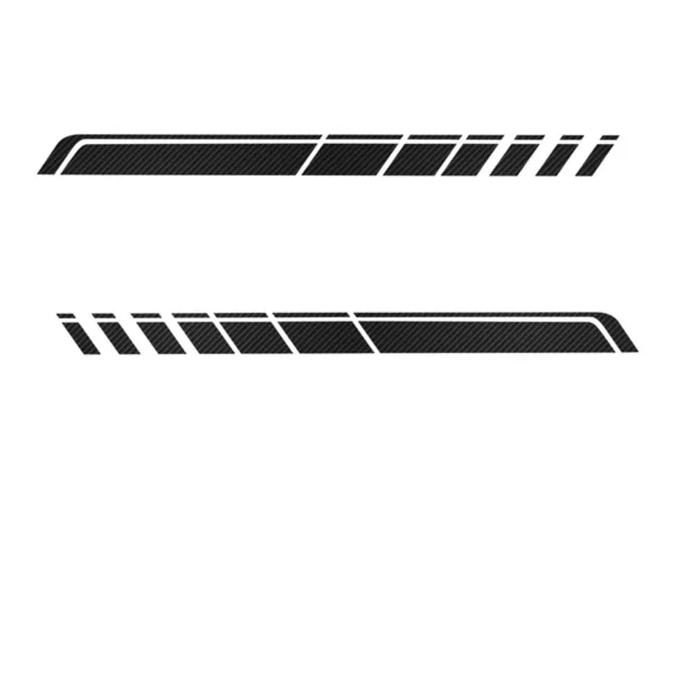 2 Pcs Racing Sport Car Door Side Stripes Skirt Sticker Vinyl Body Decal, for F=ord F150 T6 T7 Wildtrak Accessories von SXYCXJB