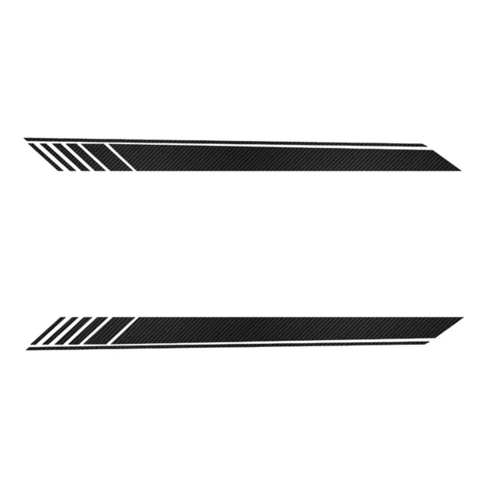 2 Pcs Racing Sport Car Door Side Stripes Skirt Stickers Carbon Fiber Vinyl Decal, for Audi A3 S3 RS3 Sportback Accessories von SXYCXJB