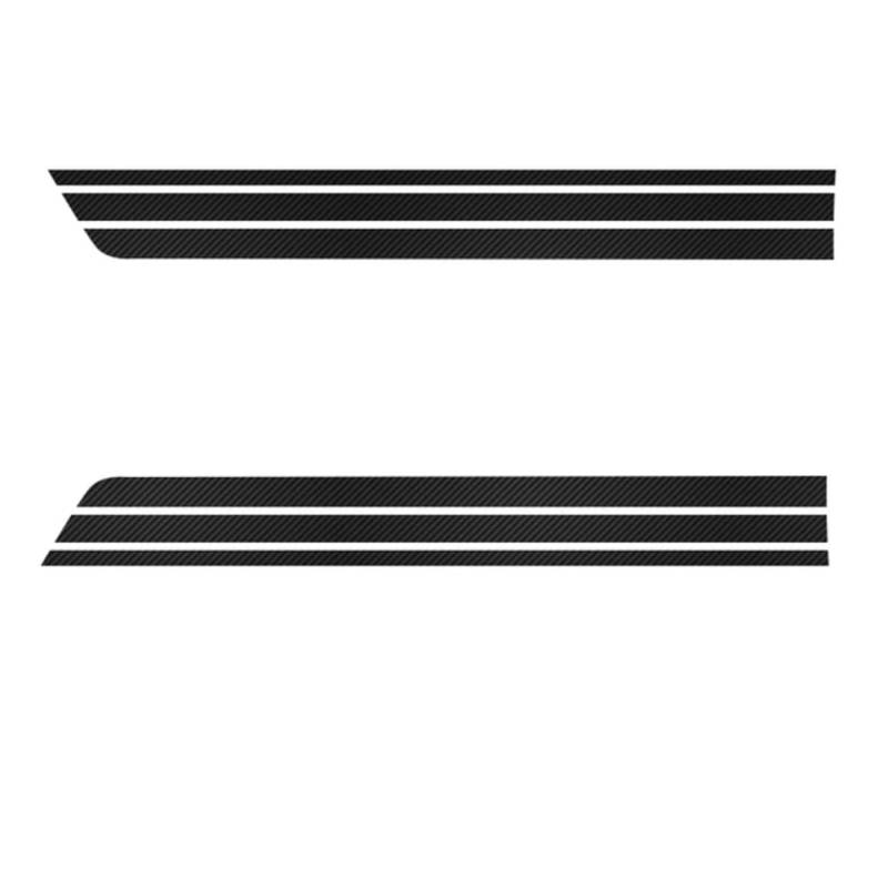 2 Pcs Racing Sport Door Side Stripes Skirt Sticker Decal, for M=INI C=ooper S One R50 R52 R53 R56 R57 F55 F56 F57 JCW Accessories von SXYCXJB