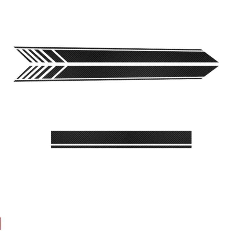 3 Pcs Car Hood Decal Side Stripes Skirt Sticker, for M=ercedes B=ENZ A Class W177 V177 2020 A35 A45 A45S W176 AMG Accessories von SXYCXJB