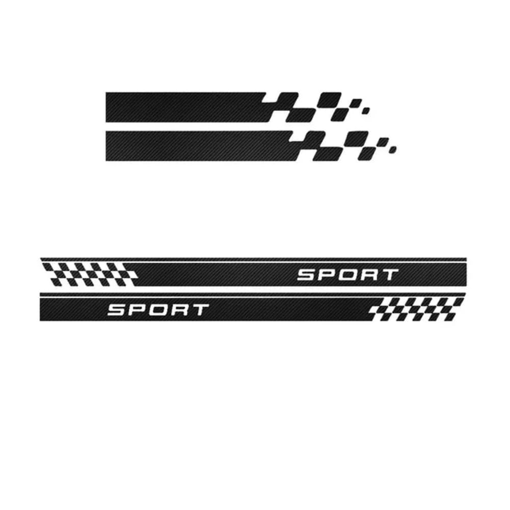 Car Door Side Stripes Skirt Sticker Car Hood Bonnet Racing Body Kit Decal, for Nissan, for Juke, for Nismo Sport F15 F16 Accessories von SXYCXJB