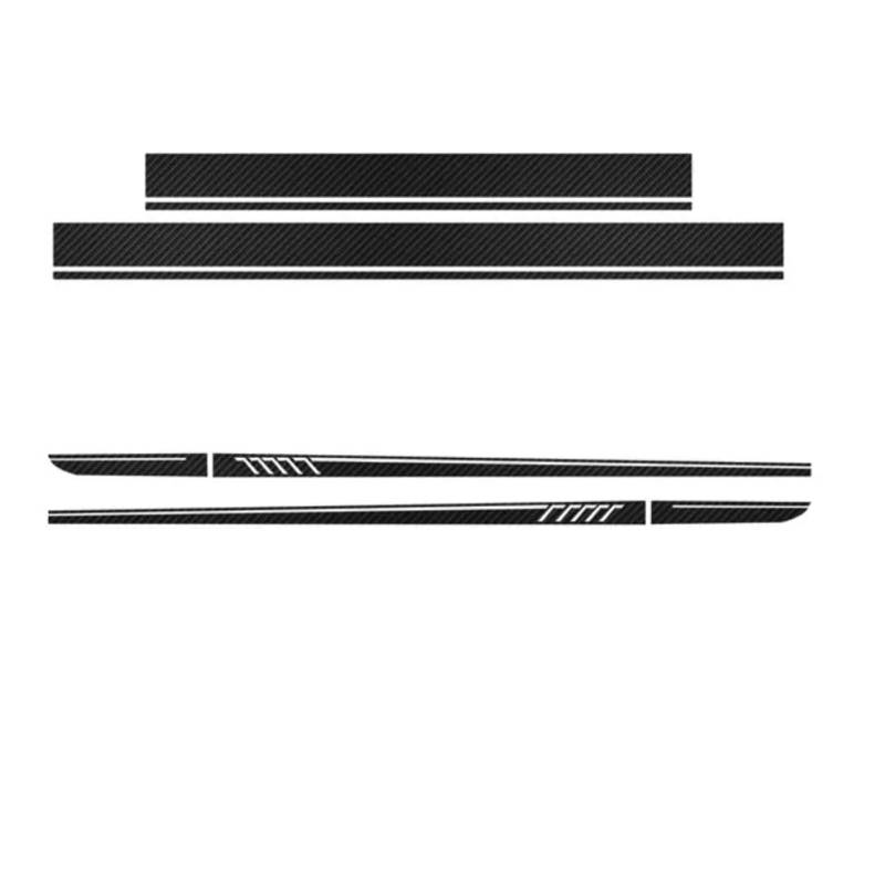 Edition 507 Side Stripes Skirt Sticker Car Hood Trunk Body Decal, for M=ercedes B=ENZ C Class W204 C63 AMG Coupe S204 Accessories von SXYCXJB