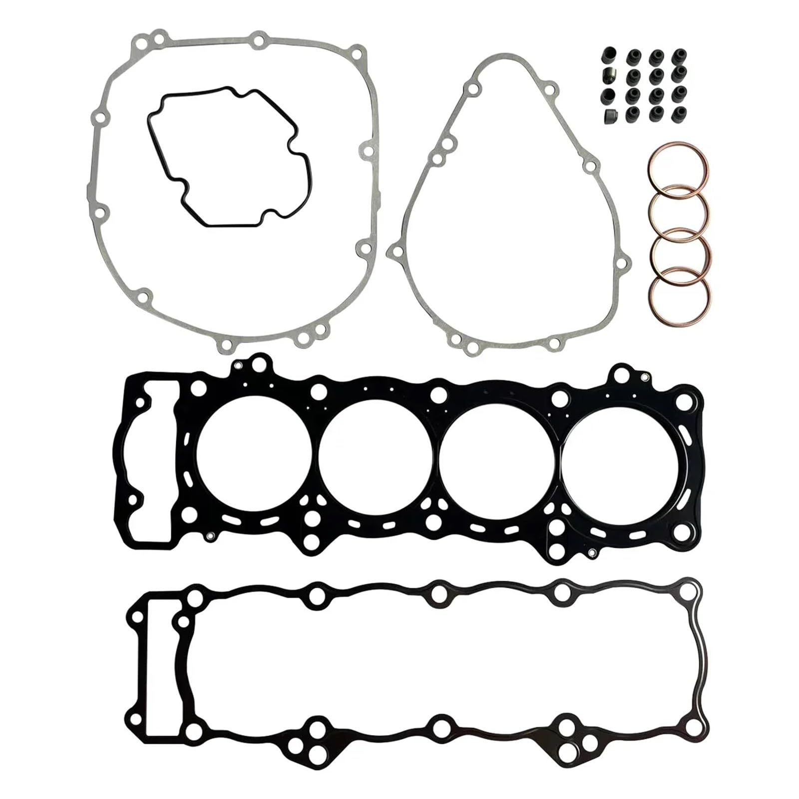 Motorrad Zylinderkopf Basis Kurbelgehäuse Abdeckung Dichtung Kits Mit O Ring for ZX1000 Ninja 1000 2011-2018(The kits) von SXYHCK