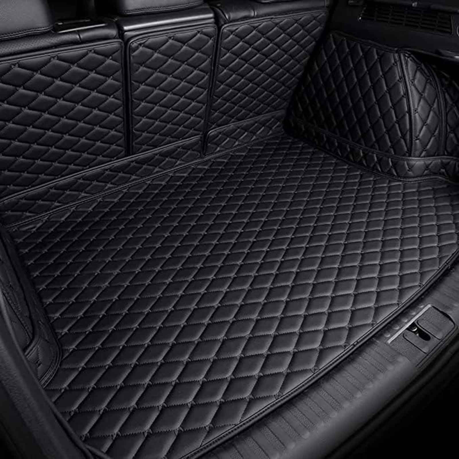 Kofferraum Schutzmatte für Mitsubishi Outlander 7 Seats 2018, Kofferraummatte Kofferraumwanne Kofferraumschutz Auto Hundedecke wasserdicht All Inclusive Stil Liner Tray, Black von SXZMAZS