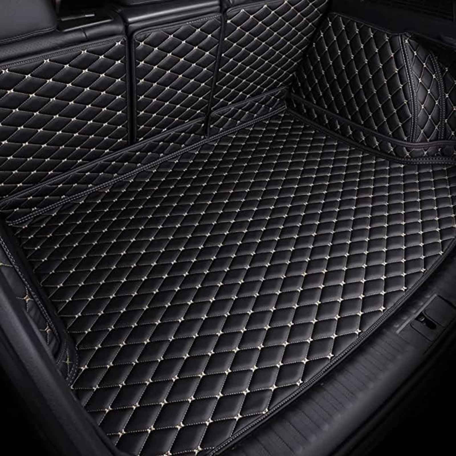 Kofferraum Schutzmatte für Mitsubishi Pajero V93 V97 7 Seats 2010 2011-2020, Kofferraummatte Kofferraumwanne Kofferraumschutz Auto Hundedecke wasserdicht All Inclusive Stil Liner Tray von SXZMAZS