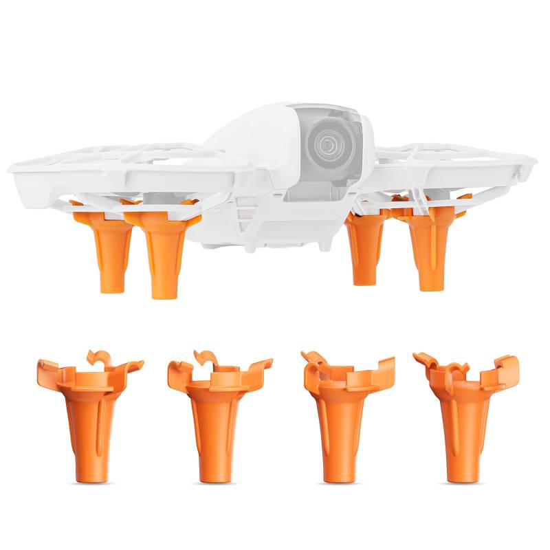 DJI Neo Landefüße,Leichte Fahrwerk-Erhöhungshalterung für DJI Neo,Erweiterte Fahrwerk Landegestell Landing Gear Für DJI Neo Zubehör(Orange) von SYACHI