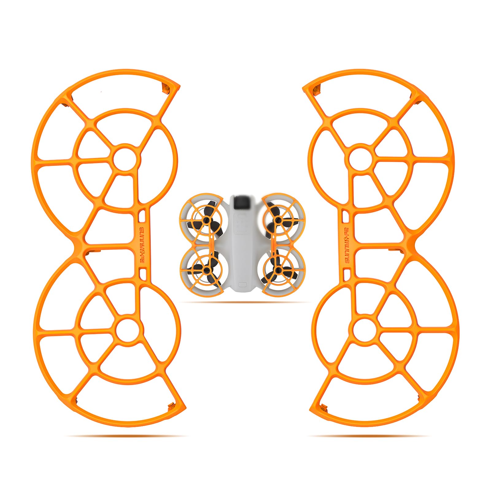 Propellerschutz für DJI Neo,Anti-Kollisions-Schutzring Aufprallschutz für DJI Neo Zubehör(Orange) von SYACHI