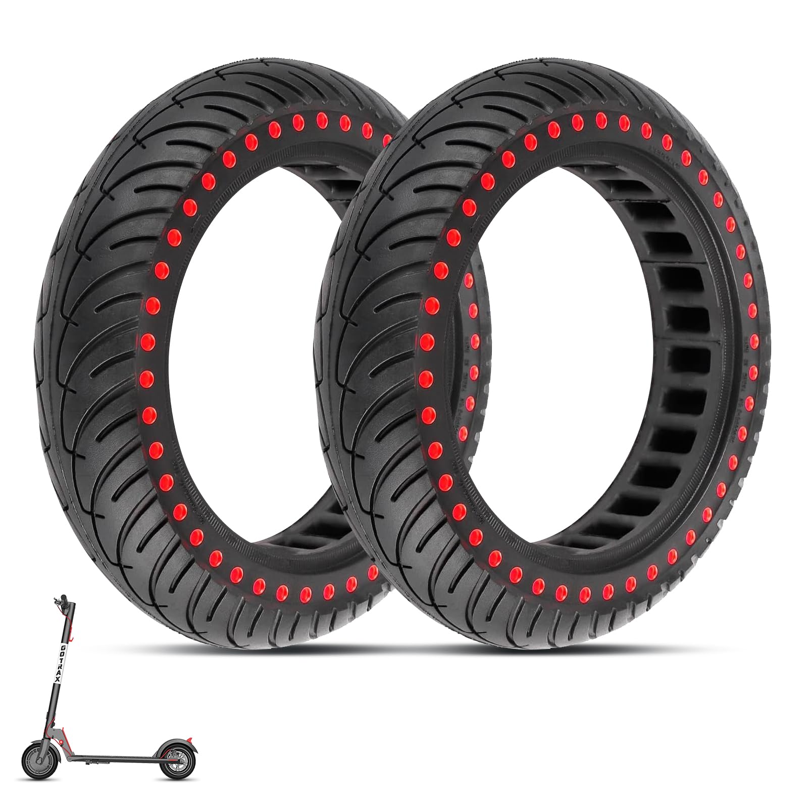 SYACHI E Scooter Solid Reifen, 8,5 Zoll Reifen Ersatzreifen Solide Reifen für Xiaomi M365/ Pro/Pro 2 /1S und alle 8,5 Zoll Scooter Reifen Elektro Scooter Vollgummi Tyre Reifen Vorne/Hinten von SYACHI