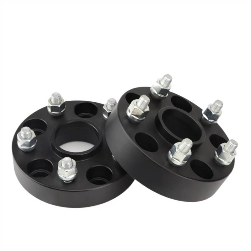 Auto Spurverbreiterung Kompatibel Mit Nissan Für 350Z Für 370Z Für GT-R, 2 Stück Spurverbreiterung Adapter PCD 5x114,3 CB 66,1 Mm M12 X 1,25 Mm Hubcentric Wheels Spacer(Black,35mm) von SYBLW