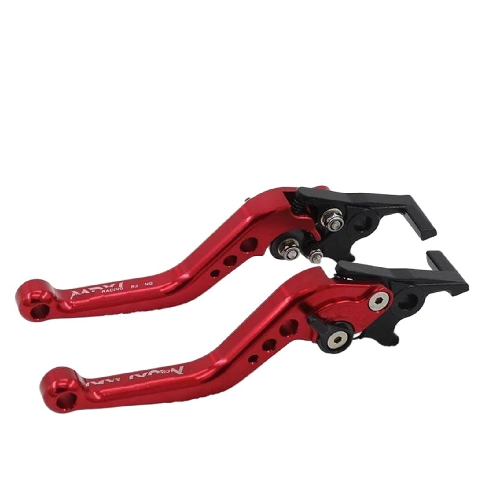 Motorrad Bremsgriff 1 Paar Universal Motorrad Kupplung Bremse Griff Trommel Hebel Fit Für Suzuki Motorrad Zubehör Änderung Legierung(Red) von SYBLW