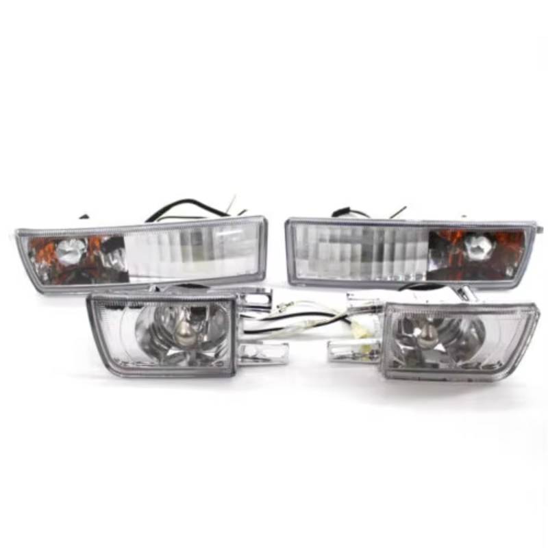 SYBLW Arbeitslicht Kompatibel Mit Vw Für J&etta Für Golf MK3 1992 1993 1994 1995 1996 1997 Set Auto Frontstoßstange Nebelscheinwerfer Blinkerlampe von SYBLW