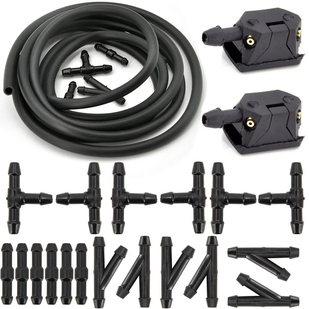 SYBLW Auto Scheibenwischerdüse Kompatibel Mit Freightliner Für Sprinter 2001–2021, Ersatz-Sprühdüse Für Scheibenwischer, Waschanlage, Sprühset(25pcs) von SYBLW