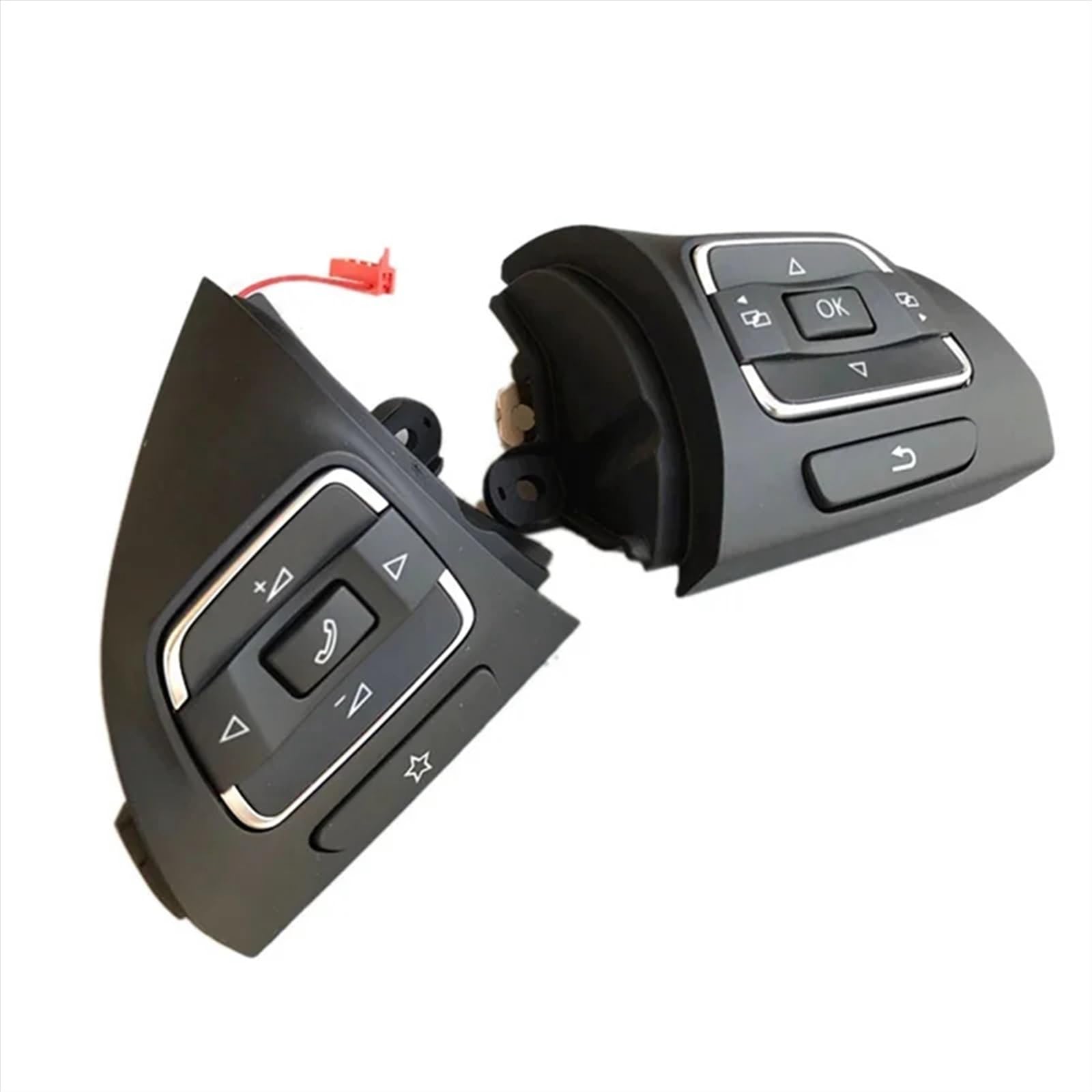 SYBLW Kabellose Steuertaste Kompatibel Mit VW Für Tiguan 2008–2014 Für Touran 2011–2014 Für EOS 2009–2014 5C0959537A Auto Multifunktions-Lenkradschaltertaste von SYBLW