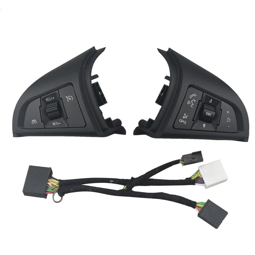 SYBLW Kabellose Steuertaste Kompatibel mit Chevrolet für Cruze 2009–2014 96892140 Auto-Lenkradtaste Auto-Tempomatschalter mit Hintergrundbeleuchtung Autozubehör von SYBLW