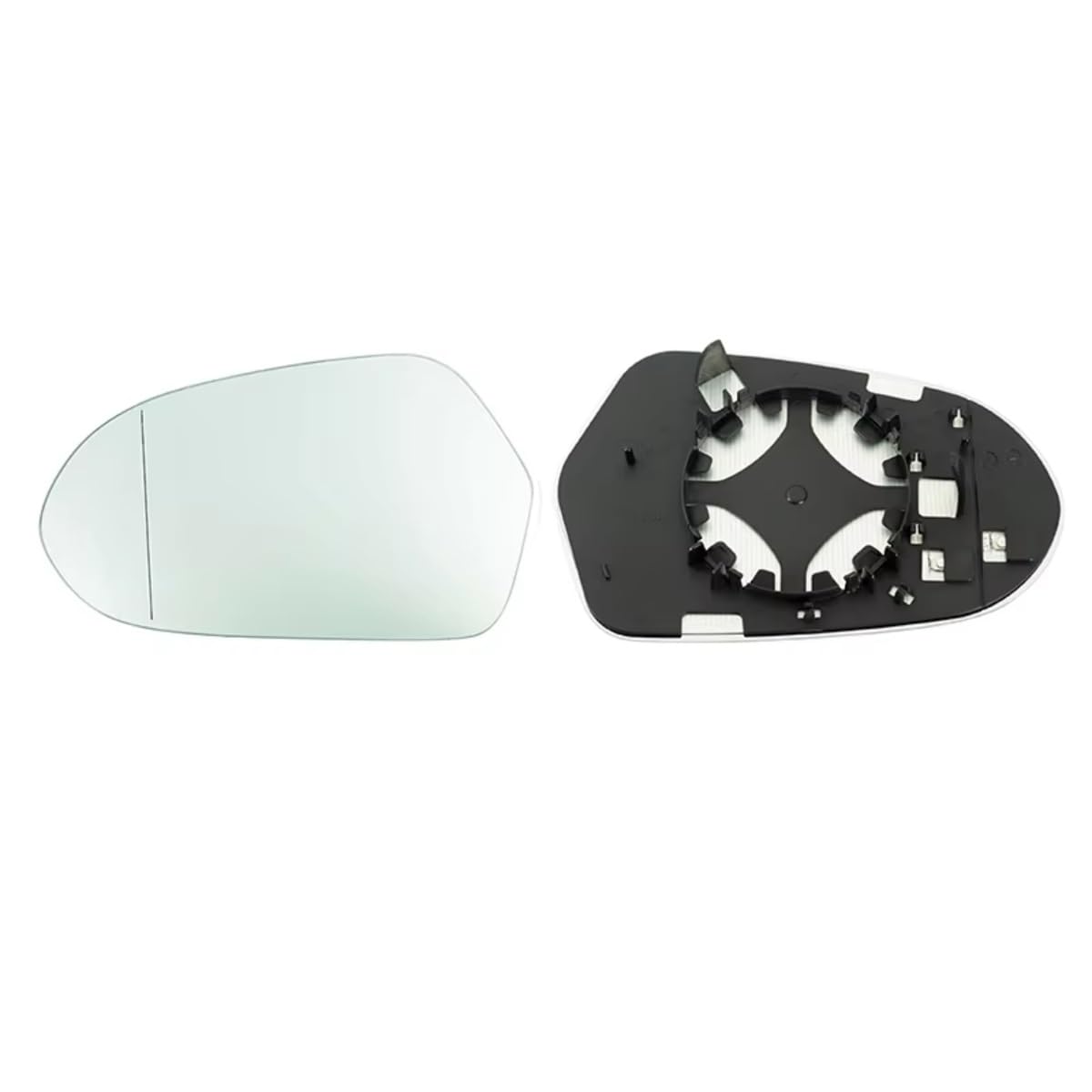 SYBLW Kompatibel Mit A6 2011 2012 2013 2014 2015 2016 2017 2018, Auto-Rückspiegel, Beheiztes Spiegelglas, Seitentür-Spiegelglas, OEM: 4G0857535B Außenspiegel Glas Beheizbar von SYBLW