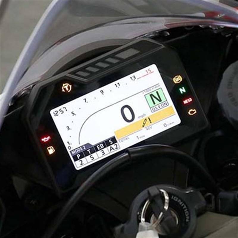 SYBLW Schutzfolie Kompatibel Mit CBR1000RR 2017 2018 Motorrad-Instrumentenfolie, Cluster-Displayschutzfolie, Drehzahlmesser-Displayschutz, Tachometer-Sonnenschutzfolie von SYBLW