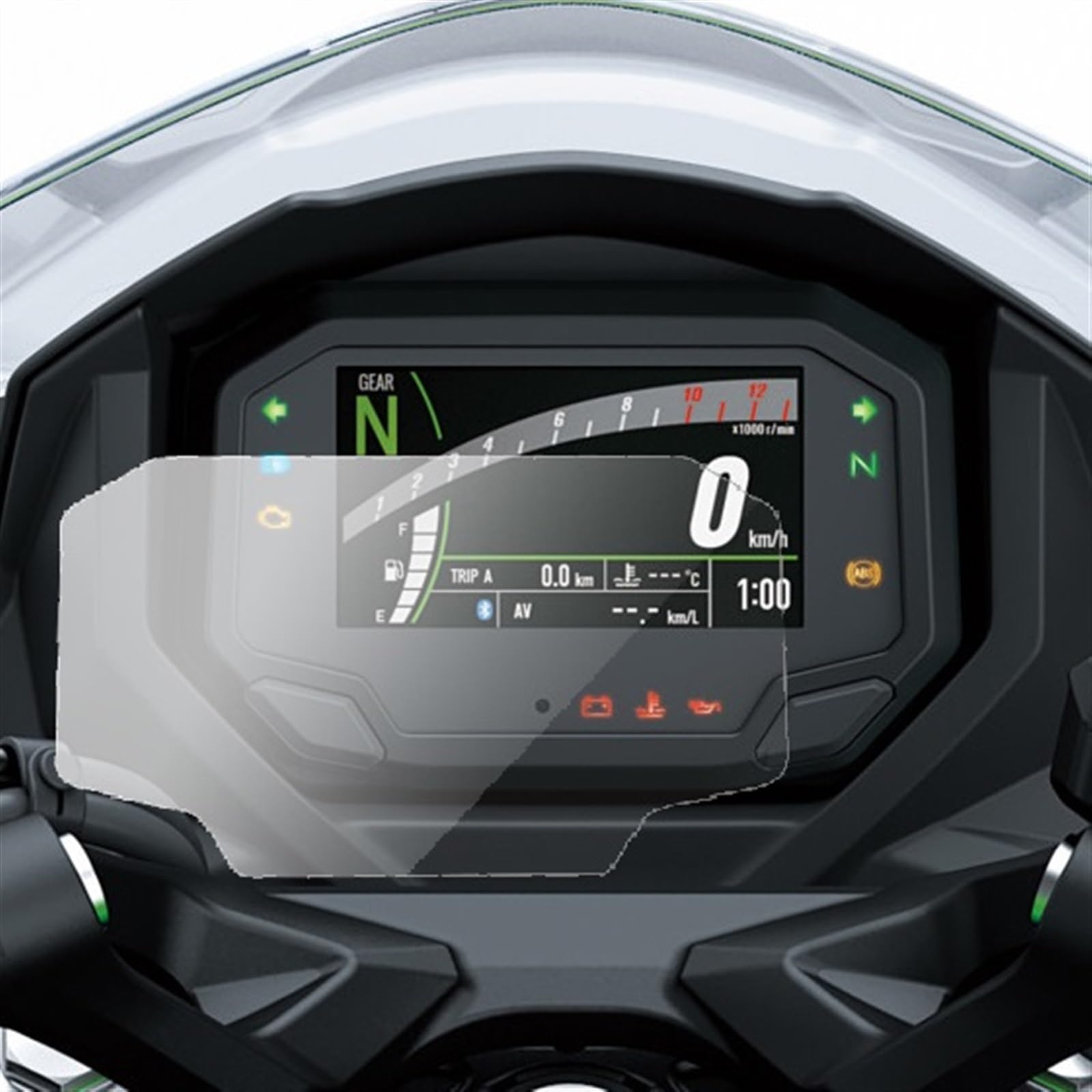 SYBLW Schutzfolie Kompatibel Mit Für Versys650 2022, Motorradteile, Cluster-Displayschutzfolie, Armaturenbrett-Instrumentenfolie, Kilometerzähler-Schutzfolie(X4) von SYBLW