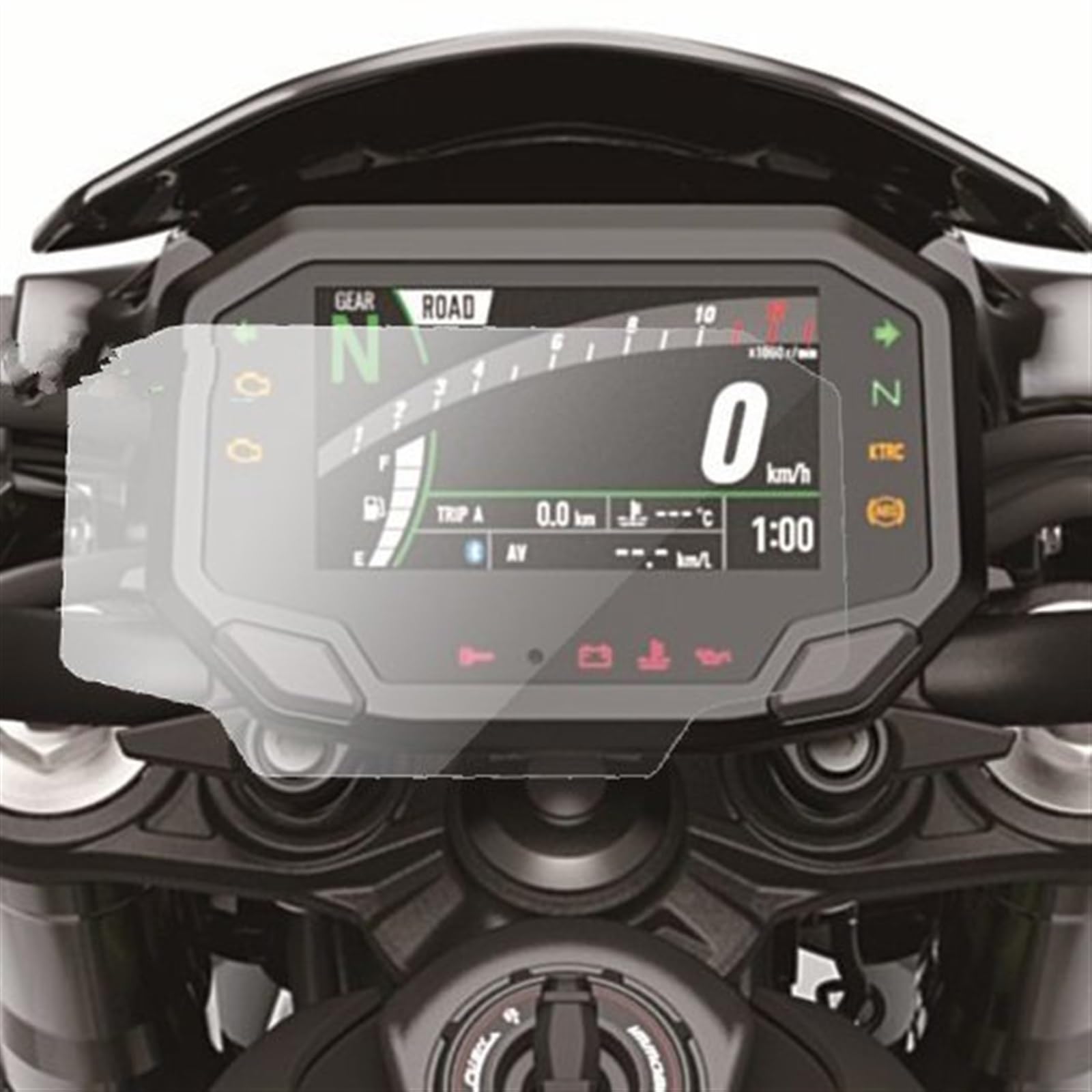 SYBLW Schutzfolie Kompatibel Mit Für Z900 ABS 2021 2020, Motorrad-Cluster-Schutzfolie, Armaturenbrett-Bildschirm, Instrumentenfolie, Kilometerzähler-Schutzfolie(X4) von SYBLW