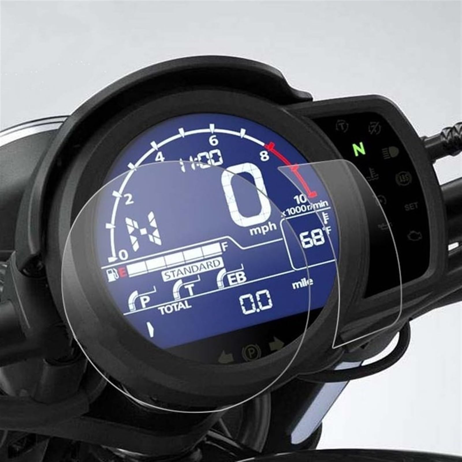 SYBLW Schutzfolie Kompatibel Mit Rebel Für CMX1100 2021 2022 2023, Motorrad-Cluster-Displayschutzfolie, Armaturenbrett-Instrumentenfolie, Kilometerzähler-Schutzfolie(X1) von SYBLW