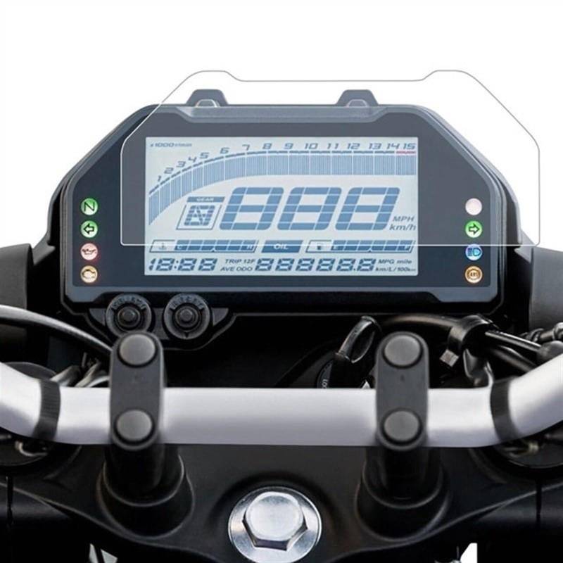 SYBLW Schutzfolie Kompatibel Mit Yamaha Für MT-03 Für MT-25 YZF-R3 R25 2019 2020 2021 2022 Motorrad-Instrumentenfolie, Armaturenbrett-Displayschutzfolie(1pcs) von SYBLW