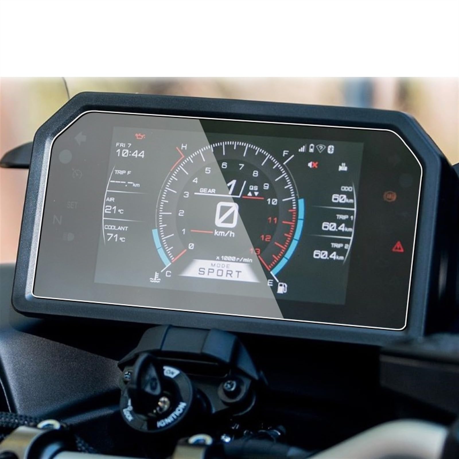 SYBLW Schutzfolie Kompatibel Mit Yamaha Für TMAX560 2022 2023, Motorrad-Tachometer-Sonnenschutzfolie, Kilometerzähler-Schutzfolie, Tachometer-Display-Instrumentenfolie von SYBLW