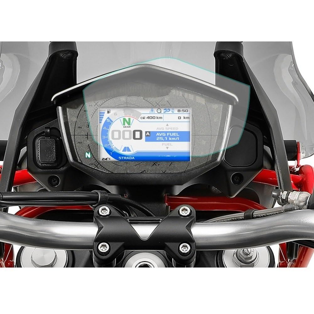 SYBLW Schutzfolie Motorrad-Armaturenbrett-Displayschutzfolie, Tacho-Instrumentenfolie, Drehzahlmesser-Display-Aufkleber, Kompatibel Mit Moto Für Guzzi Für V85TT 2021 2020 2019(1 Sets) von SYBLW