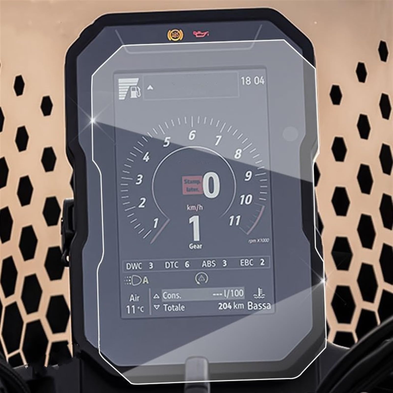 SYBLW Schutzfolie Motorrad-Armaturenbrett-Schutzfolie, Kompatibel Mit Ducati Für DesertX 2022, Motocross-Tachometer-Instrumentenfolie, Kilometerzähler-Displayschutz(4 Set) von SYBLW