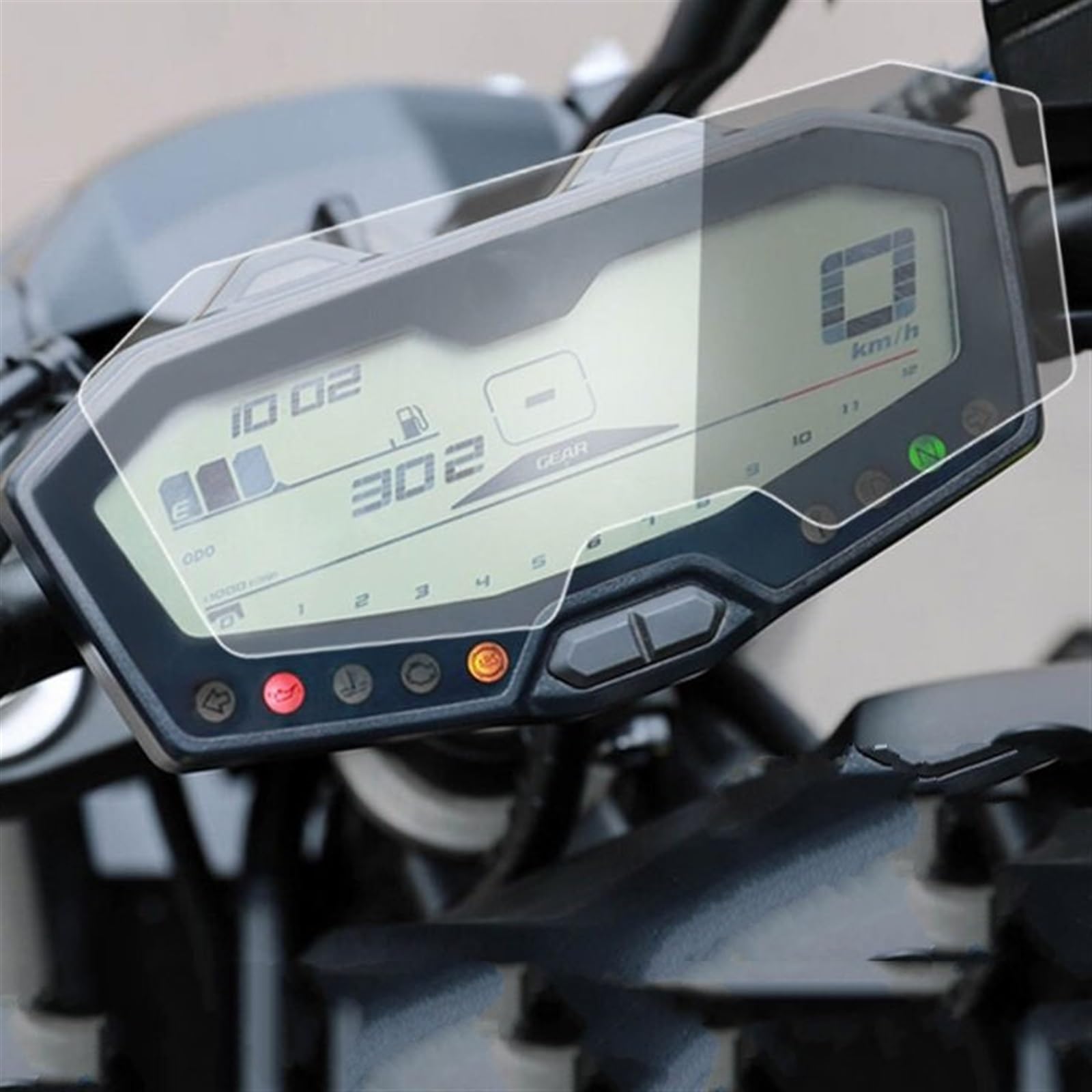 SYBLW Schutzfolie Motorrad-Instrumentenfolie, Kilometerzähler-Schutzfolie, Displayschutzfolie, Kompatibel Mit Yamaha Für MT07 Für FZ07 2014 2015 2016 2017 2018 2019 2020(5pcs) von SYBLW