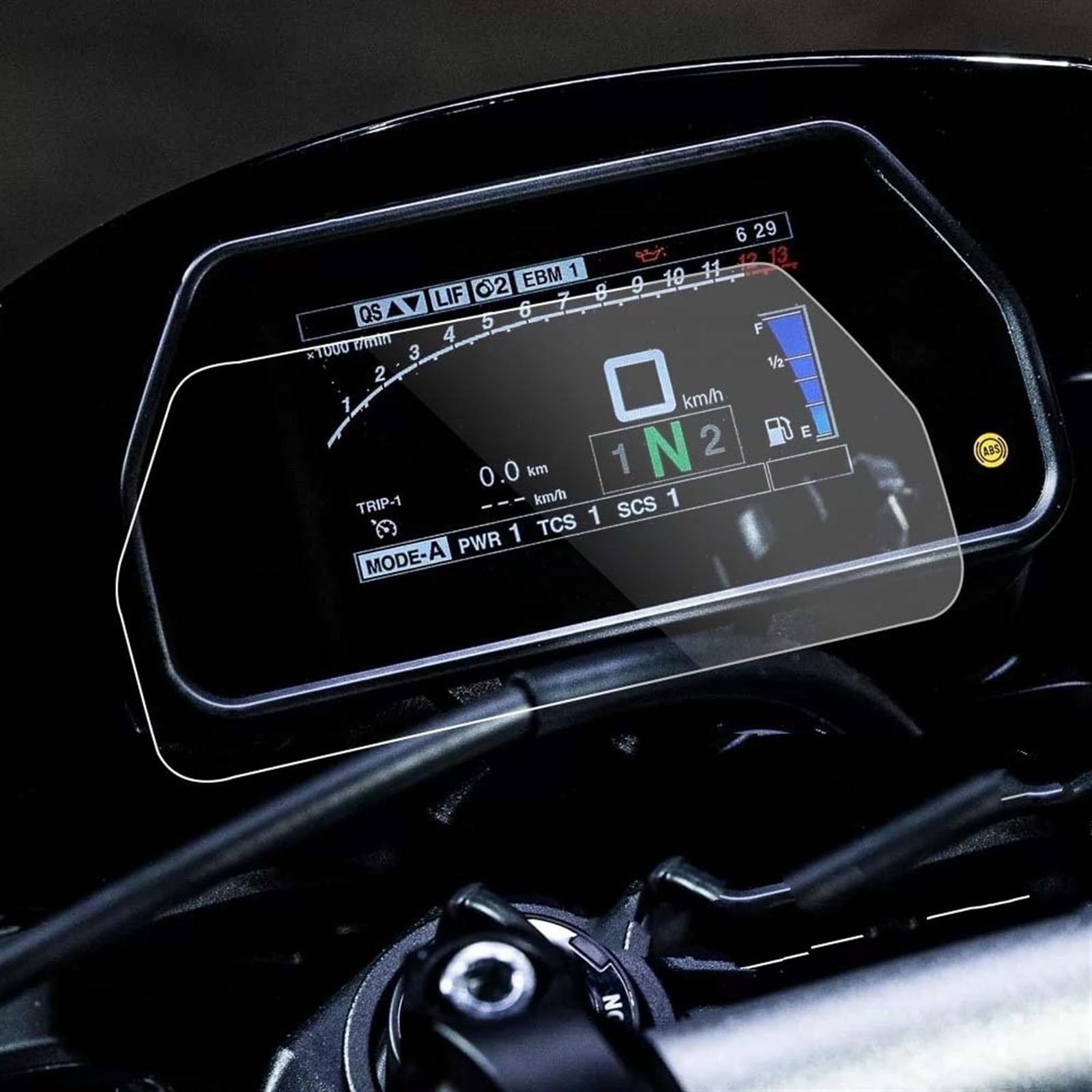 SYBLW Schutzfolie Motorrad-Tachometer-Bildschirm, Instrumentenfolie, Armaturenbrett-Schutzfolie, Kilometerzähler-Anzeige, Schutzfolie, Kompatibel Mit Yamaha Für Mt10sp 2022 2023 von SYBLW