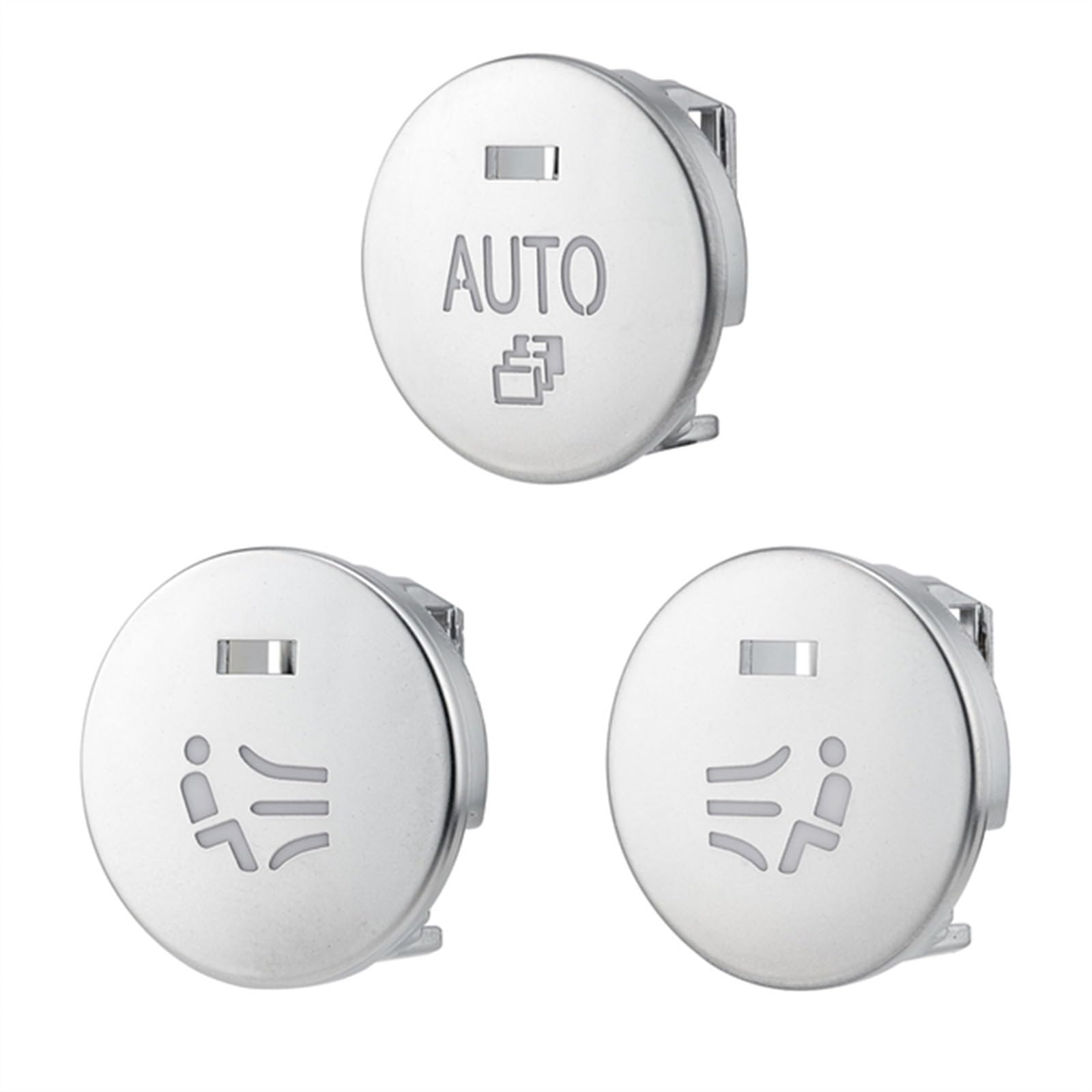 SYBLW Steuerschalter-Knopf Kompatibel Mit 5er-Serie Für E60 2008 2009 2010, Auto-Klimaschalter, Knopfabdeckung, Klimaanlage, Lautstärkeregler, Ringaufkleber(C) von SYBLW