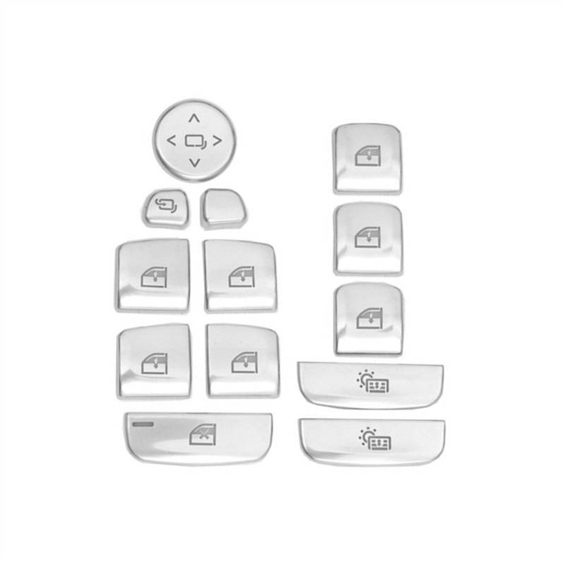 SYBLW Steuerschalter-Knopf Kompatibel Mit 5er-Serie Für G30 G38 2018, Auto-Aufkleber, Innentür, Fensterheber, Steuertaste, Abdeckung, Verkleidung, Automobil-Dekoration von SYBLW