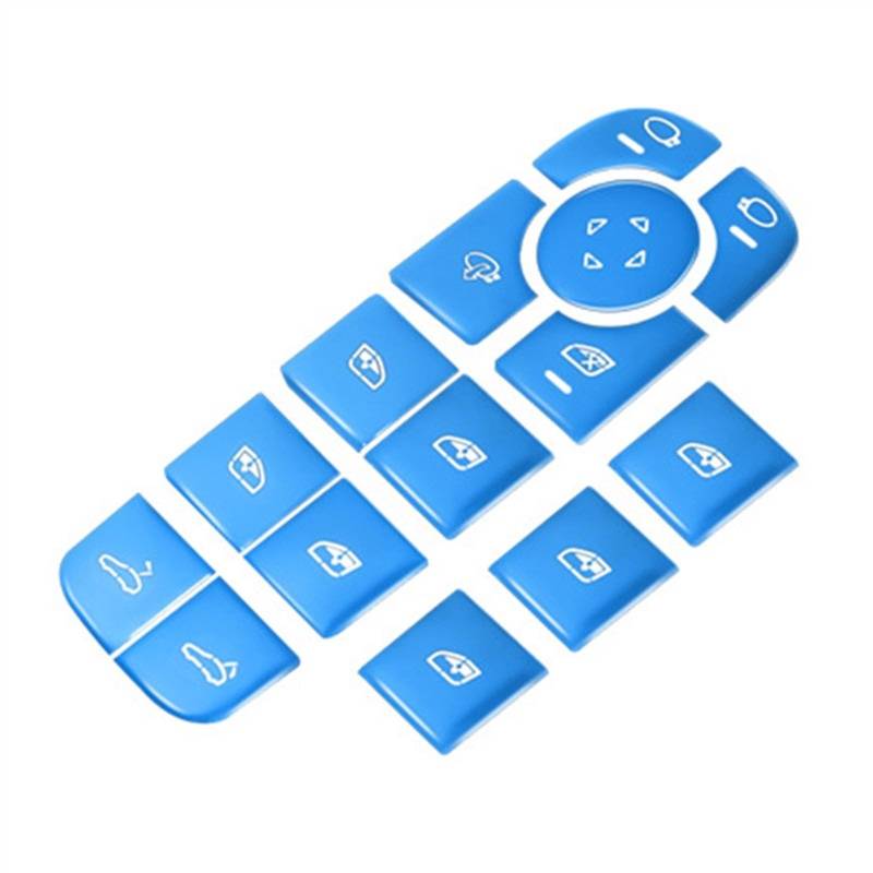 SYBLW Steuerschalter-Knopf Kompatibel Mit Cayenne Für Panamera Autoteile Fenster Glas Hebeschalter Tasten Dekoration Abdeckung Trim Aufkleber Automotive Interior(C) von SYBLW