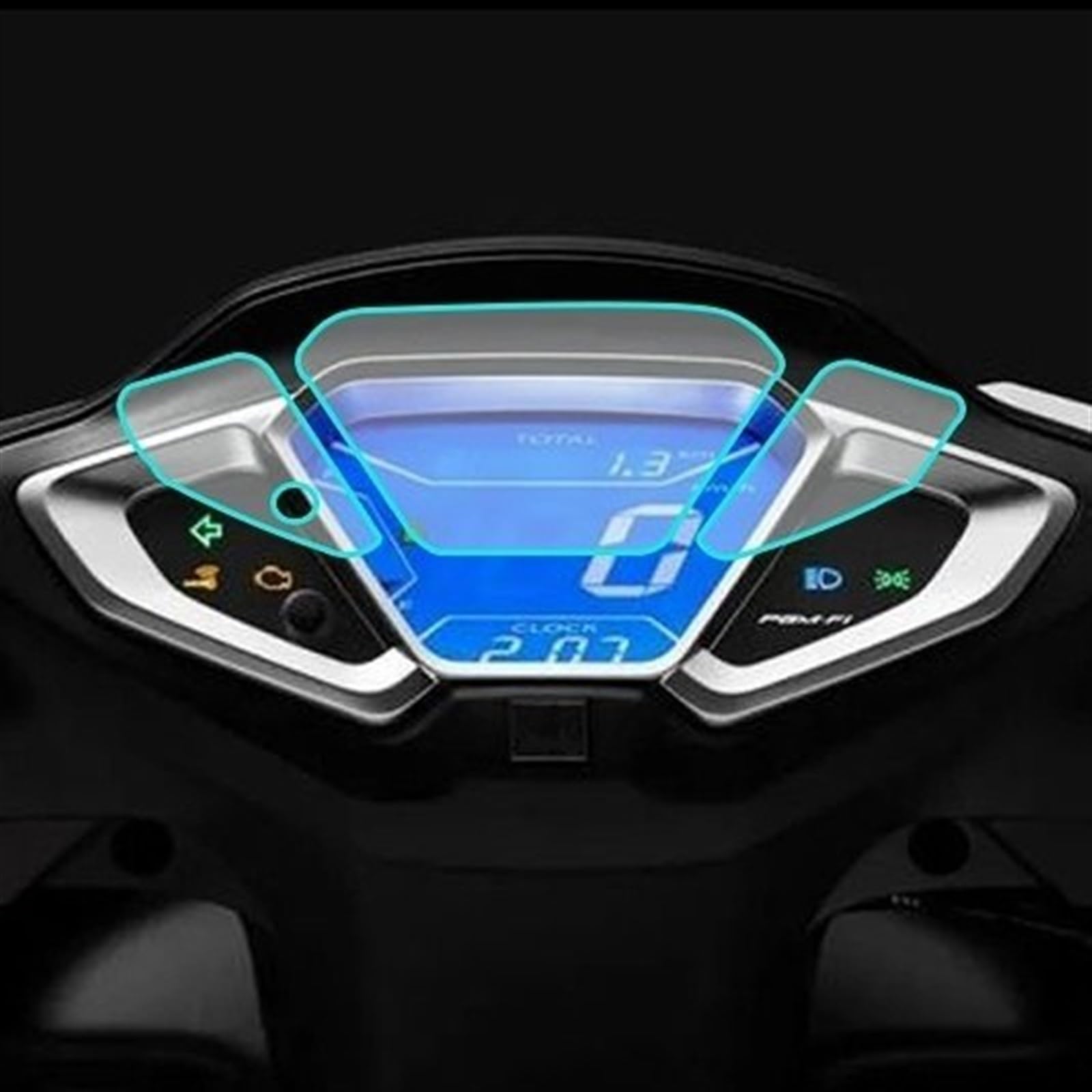 Schutzfolie Motorrad-Cluster-Displayschutz, Armaturenbrett-Schutz, Instrumentenfolie, Tachometer-Display, Schutzmembran, Kompatibel Mit NX125, Für NCR125(2 Set) von SYBLW