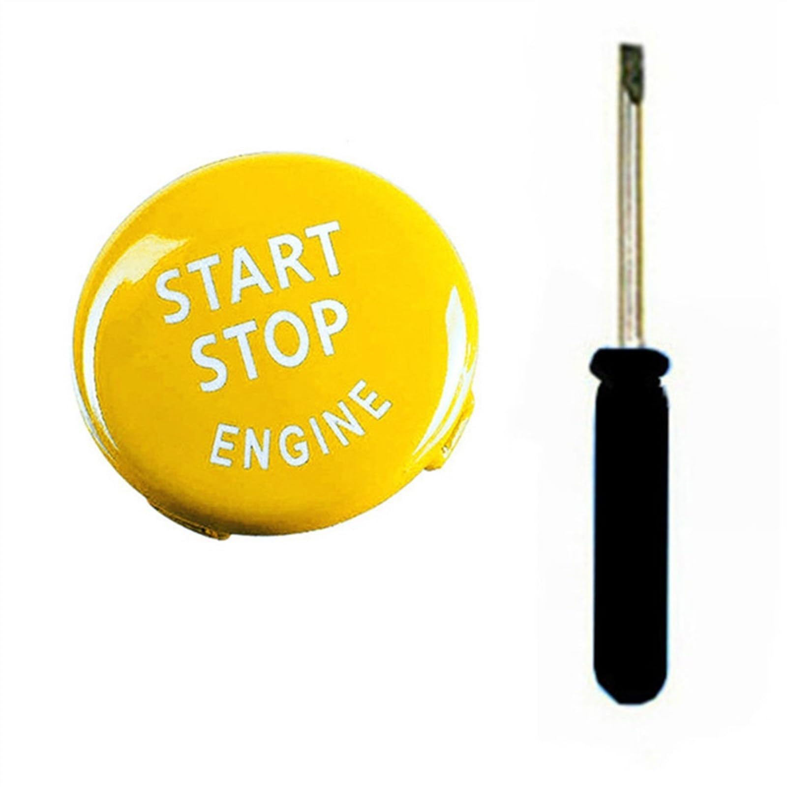 Steuerschalter-Knopf Kompatibel mit X1 X5 E70 X6 E71 Z4 E89 für E90 E91 E60 Autozubehör Auto Motor Start Stop Schalter Taste Abdeckung ersetzen(D) von SYBLW