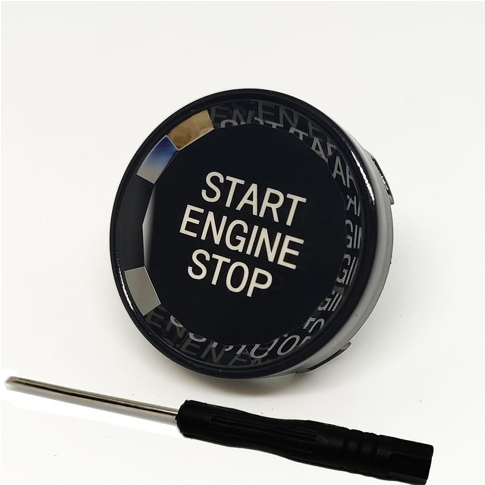 Steuerschalter-Knopf Kompatibel mit X1 X5 E70 X6 E71 Z4 E89 für E90 E91 E92 E60 Autozubehör Auto Motor Start Stop Taste Abdeckung Schalter ersetzen(C) von SYBLW