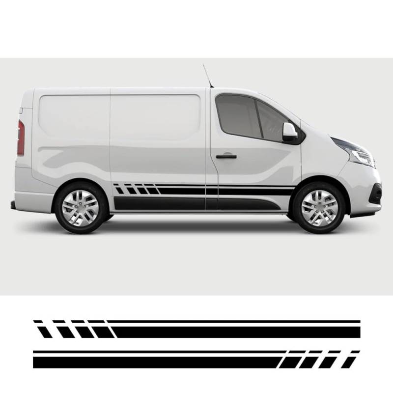 2 STÜCKE Auto Aufkleber Van Wohnmobil Vinyl Aufkleber Zubehör, für Renault Trafic Vauxhall, für Opel Vivaro, für Nissan NV300, für Talento Camper von SYDKTWKM