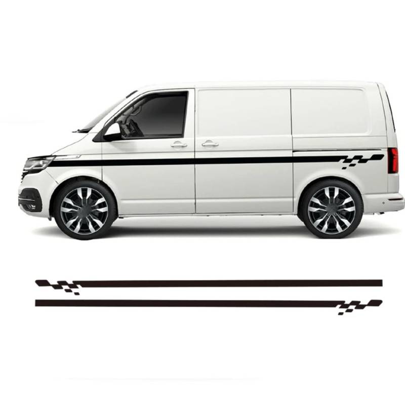 2pcs, für VW Transporter T4 T5 T6 Camper Van Side Racing Stripe Grafik Aufkleber zq003 von SYDKTWKM