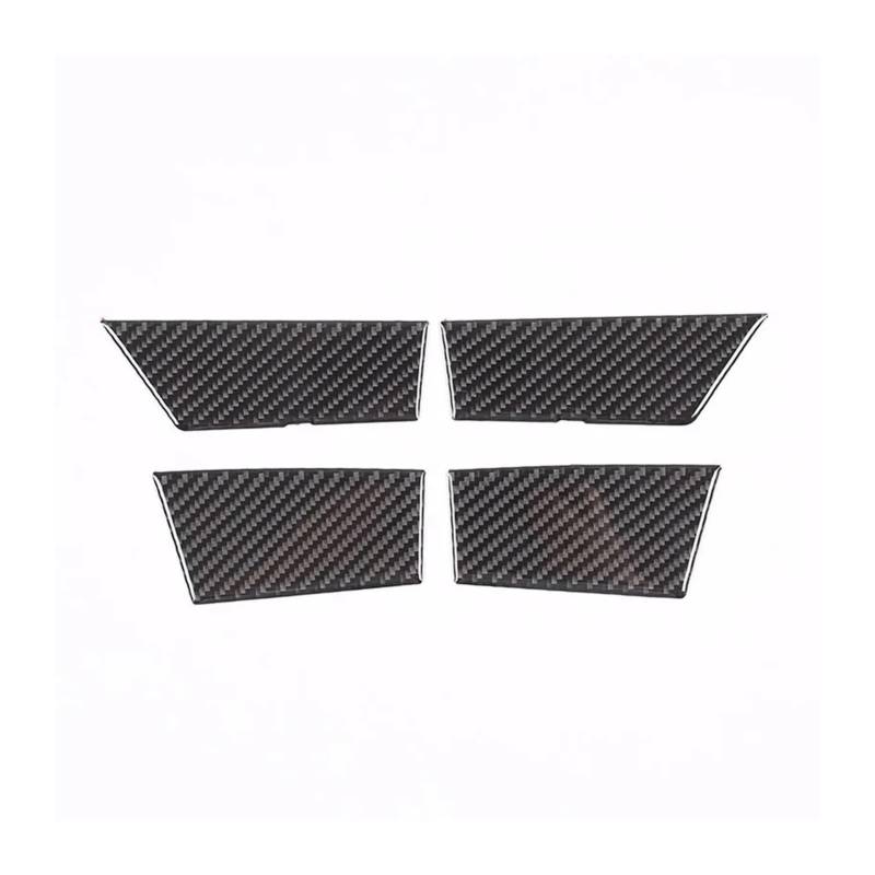 SYFCSEW Kompatibel mit BMW 5 Series G60 2024+ Soft Carbon Fiber Styling Autotür Aufbewahrungsbox Slot Pad Aufkleber Innenschutz Zubehör 4St(Style A) von SYFCSEW