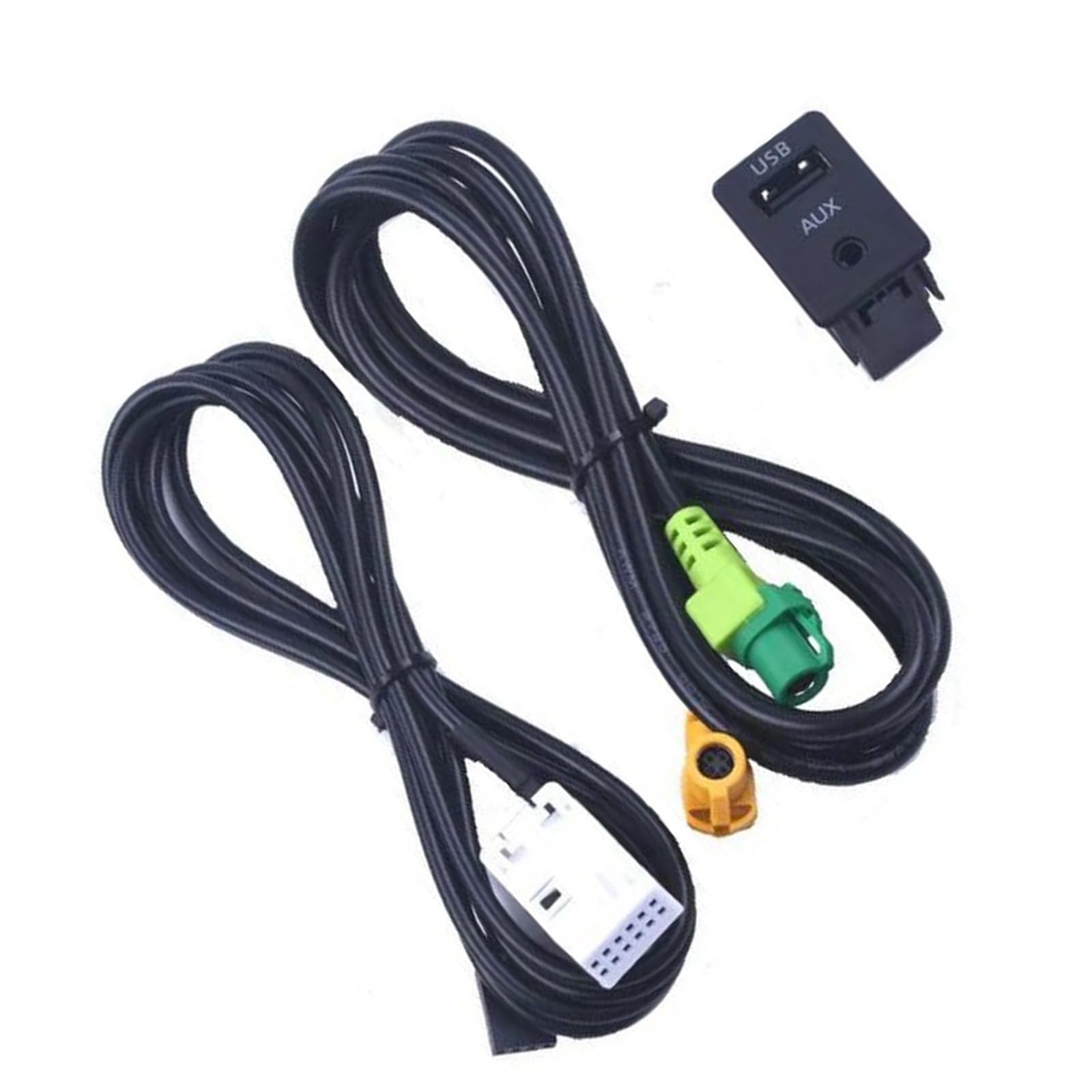 SYJHHWGS Musikempfänger-Kfz-Adapter mit USB-Aufladung und 3,5-mm-Audiophilen-Kabel, Stecker und Play, für E12, F02, F03, E91, E93 von SYJHHWGS