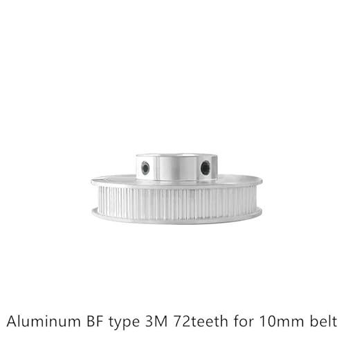 SYLALE CNC BF Typ 72 Zähne 3M Zahnriemenscheibe 8mm 10mm 12mm 14mm 15mm for HTD Riemen verwendet in HTD3M 72 Zähne 72 T Linearriemenscheibe(10mm) von SYLALE