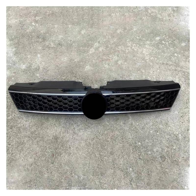 Frontstoßstangengrill ABS Frontschürze Maske Mesh Abdeckung Racing Grille Honeycomb Grill Center Grille Für VW Für Jetta Für Mk6 2012 2013 2014 Nebelscheinwerfer Gitter(Sliver) von SYLTER