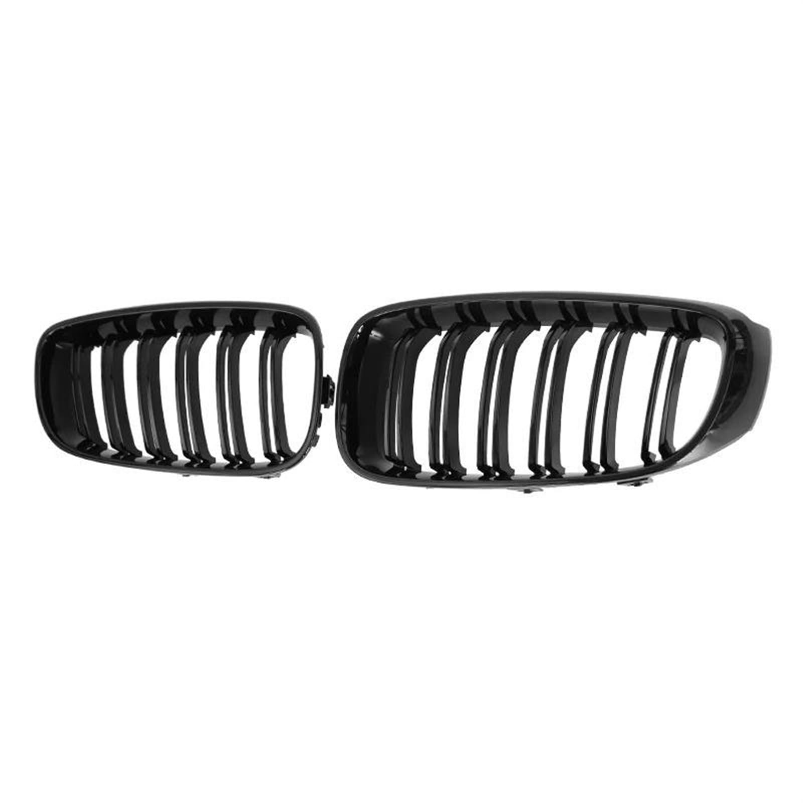 Frontstoßstangengrill Auto Front Grills Stoßstange Grille Racing Grill Gitter Für 3 Serie GT F34 320i 328i 335i Für XDrive 2013-2020 Nebelscheinwerfer Gitter(Schwarz glänzend) von SYLTER