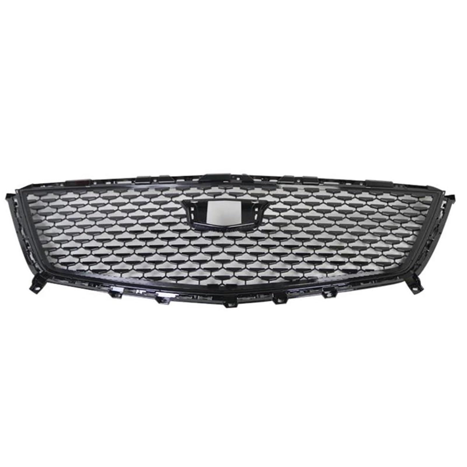 Frontstoßstangengrill Auto Front Racing Grill Oberen Kühlergrill Stoßstange Haube Mesh Grid Für Cadillac Für XT5 2016 2017 2018 2019 2020 2021 2022 2023 Nebelscheinwerfer Gitter(Schwarz) von SYLTER