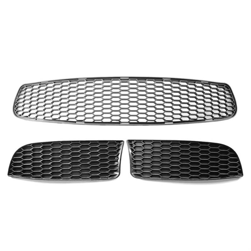 Frontstoßstangengrill Auto-Frontgrill, ABS-Kühlergrill, vordere Stoßstange, unterer Grill-Set, für 3er-Serie E90 E92 E93 für M3 2009 2010 2011 Nebelscheinwerfer Gitter von SYLTER