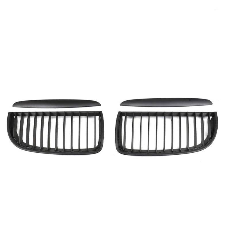 Frontstoßstangengrill Auto-Frontgrill, Renngrill, einzelne Lamellengitter, Grill für 3er-Serie E90 E91 323I 328I 335I 330I 325I 2005 2006 2007 2008 Nebelscheinwerfer Gitter(Matte Black) von SYLTER